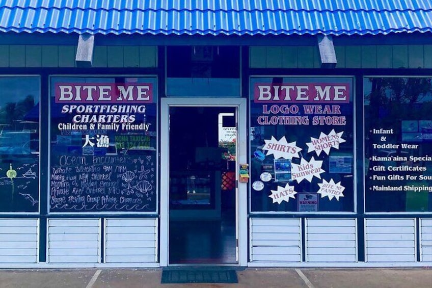 Bite Me Sportfishing Logo store and booking office.