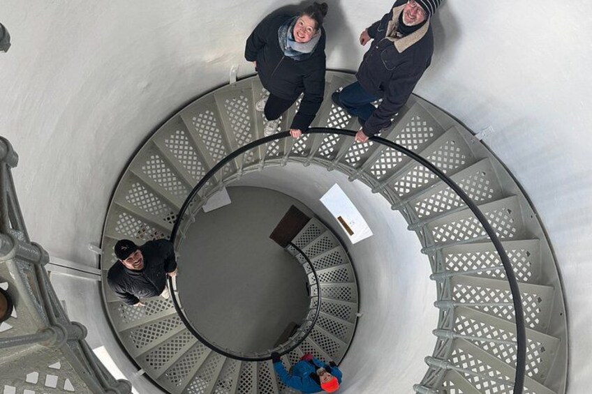 Climb the stairs at Cape Bruny Lighthouse 5