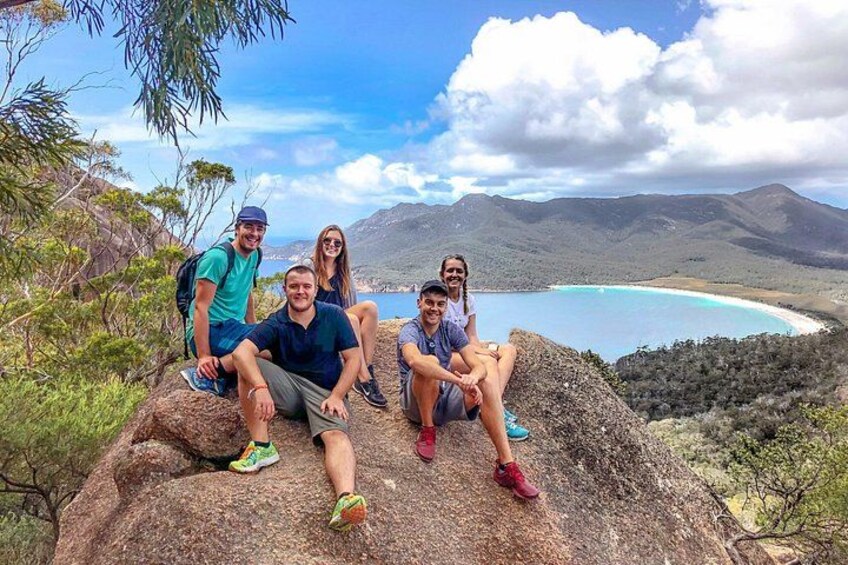 Creating memories at Wineglass Bay Lookout 2