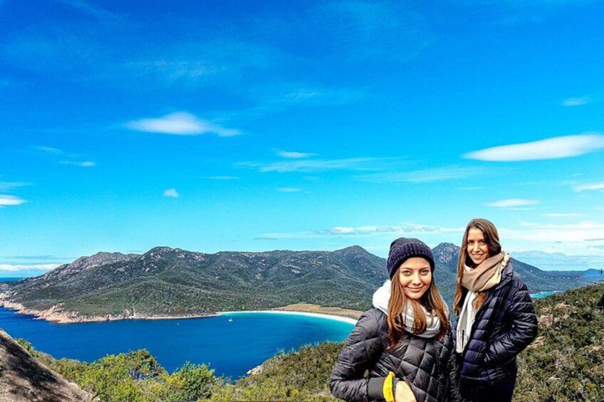 Creating memories at Wineglass Bay Lookout 4