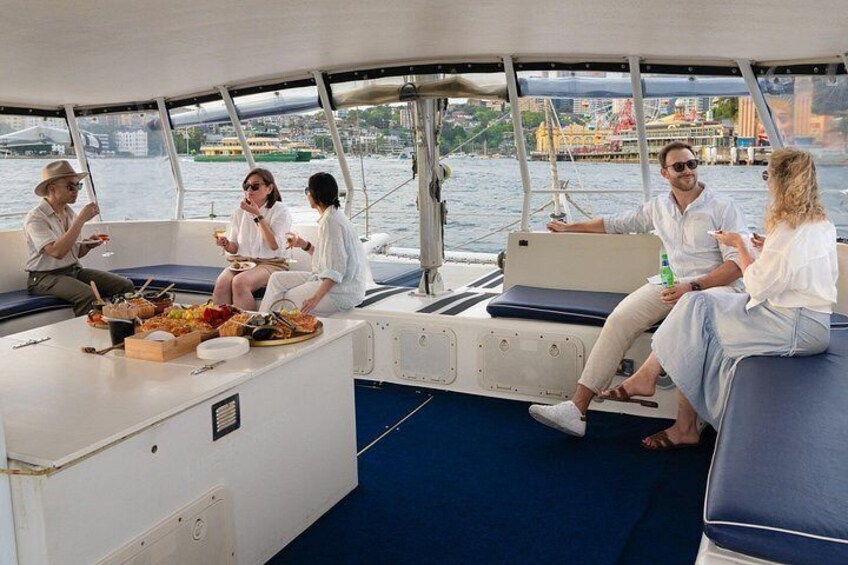 Relaxing in the spacious internal cabin 3