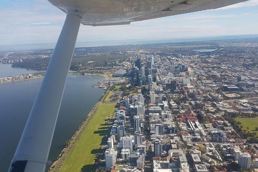 Perth Scenic Flight - City River and Beaches 1