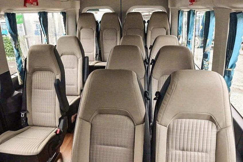 Travel in comfort through the Vietnamese countryside – our modern, air-conditioned transportation ensures a relaxing journey to and from the magical Mekong Delta 5