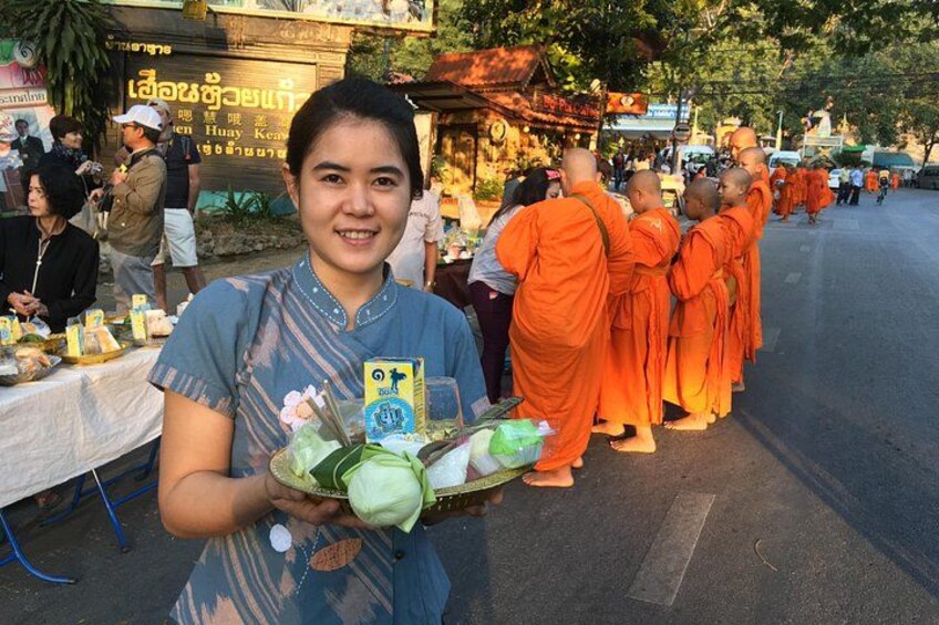 Alms to monks 2
