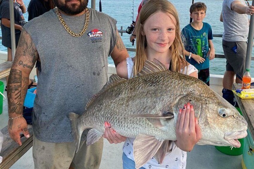 Drum caught in the bay. 3