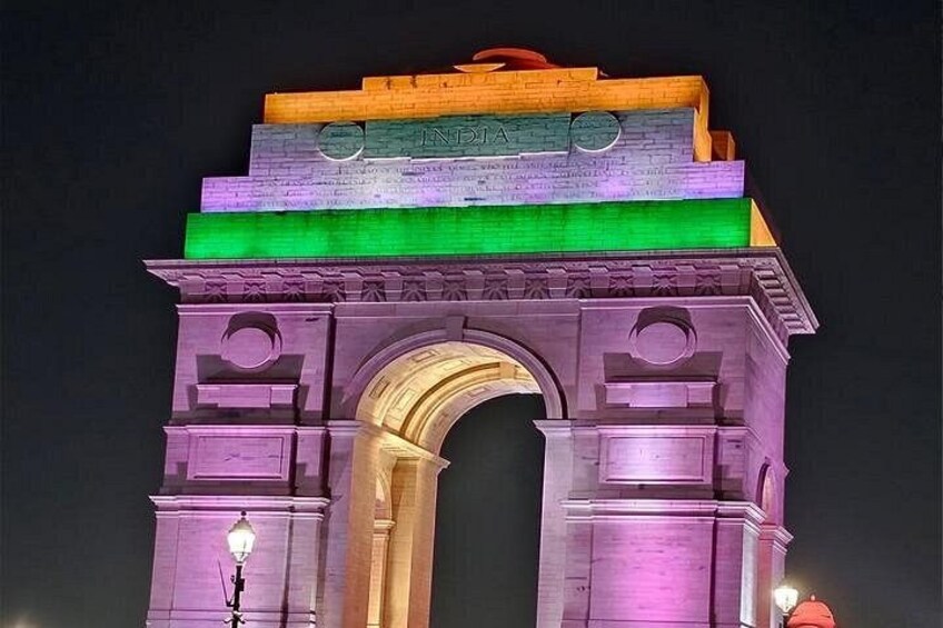 Delhi Night View trip -India gate 3
