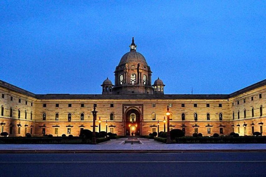 President House at Night View Delhi 2