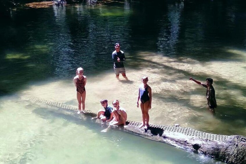 Summer hut natural pool