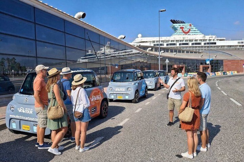 Malaga Highlights by Electric Car with Port Pick up 3