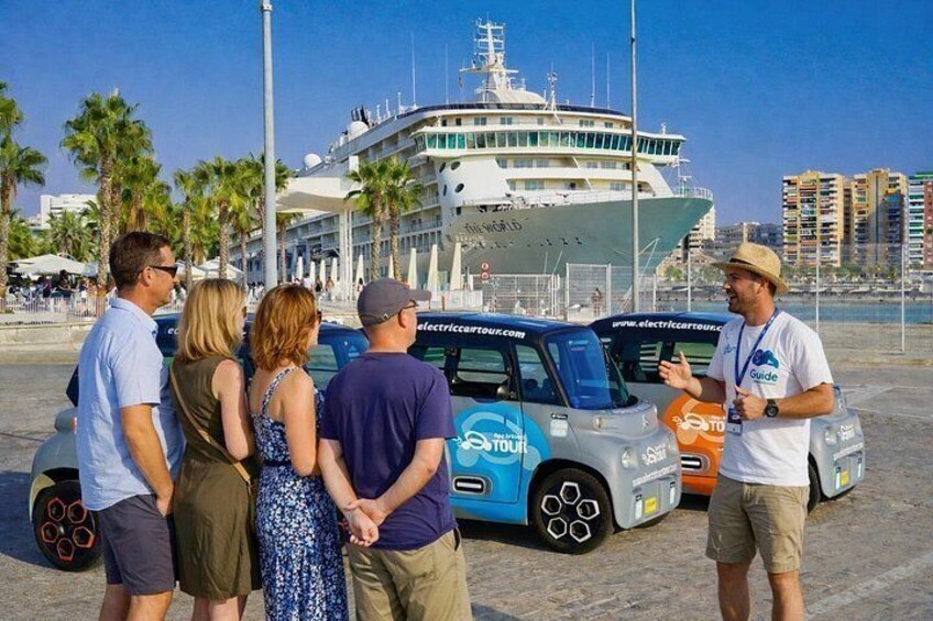 Malaga Highlights by Electric Car with Port Pick up 2