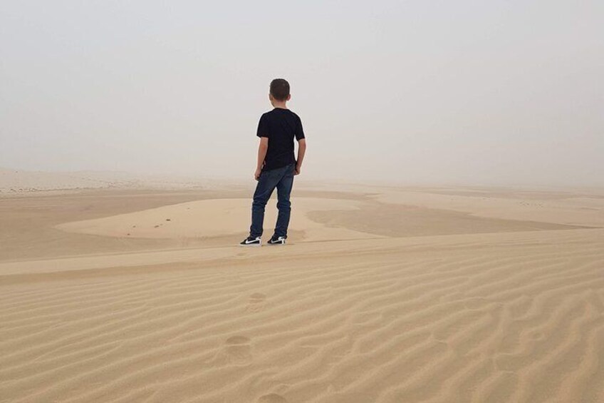 Half Day Desert Safari || Sand Boarding || Camel Ride || Inland Sea Visit || 3