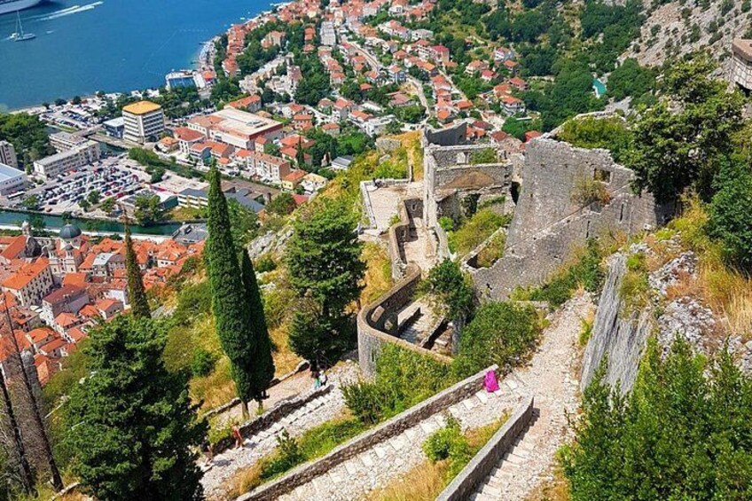 Last part of hiking is going trough San Giovanni castle all way to Kotor Old town. 2