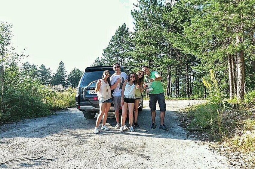 Bobsled track - War line with our guests from Mexico 2