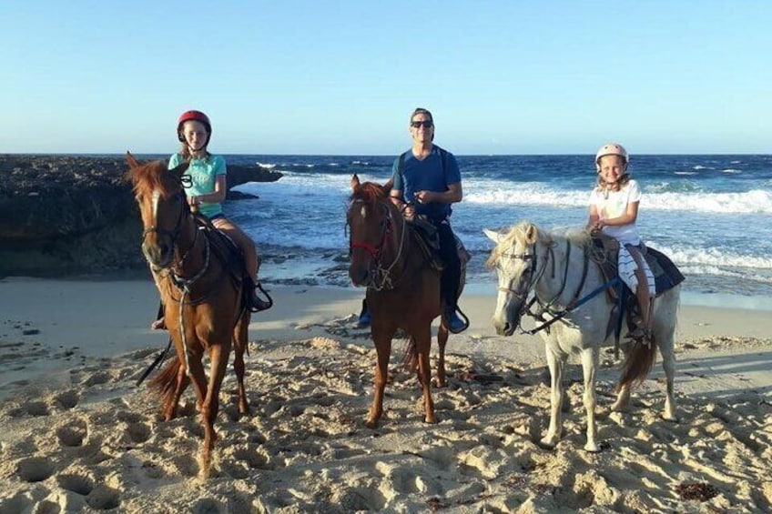 Horseback Riding 2 Hr SUNSET , Rock formation & North Coast Ride 2
