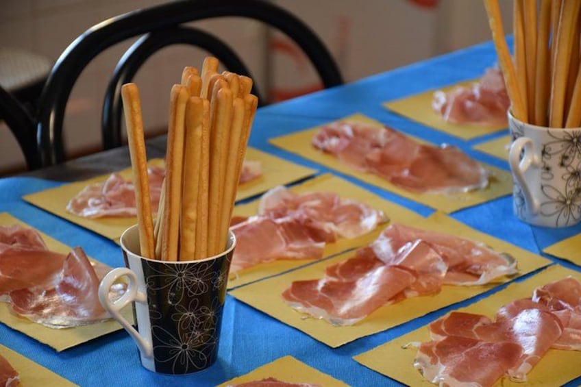 Tasting at the Parma ham factory 2
