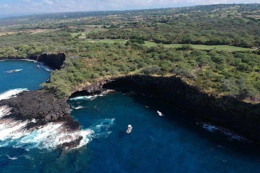 Snorkeling in remote locations in our small rafting vessel. 5