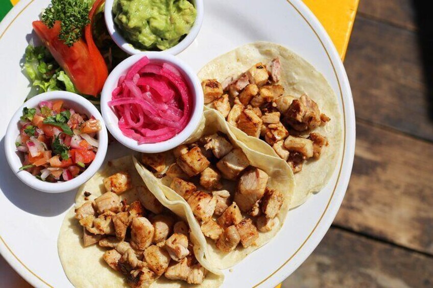 Tacos at Tortugas Beach Club