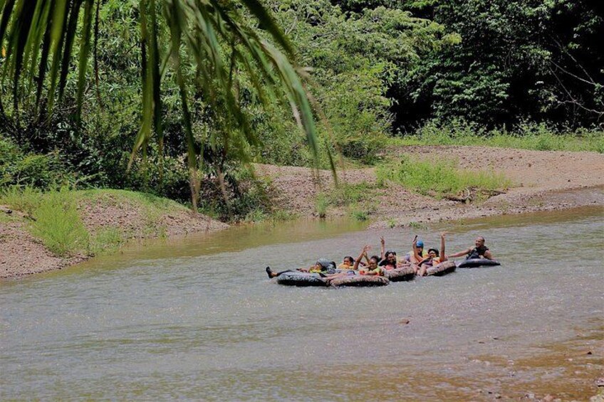 People in a river rafting activity. 4