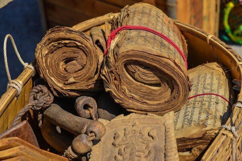 Ancient Burmese Calligraphic Scrolls