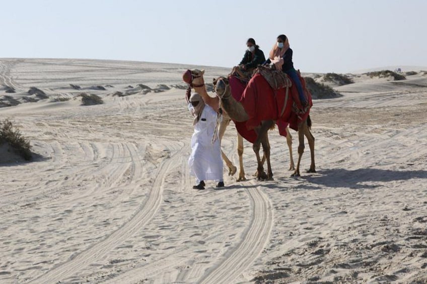 4 Hour Desert Safari, Camel Ride & Inland Sea Beach 5