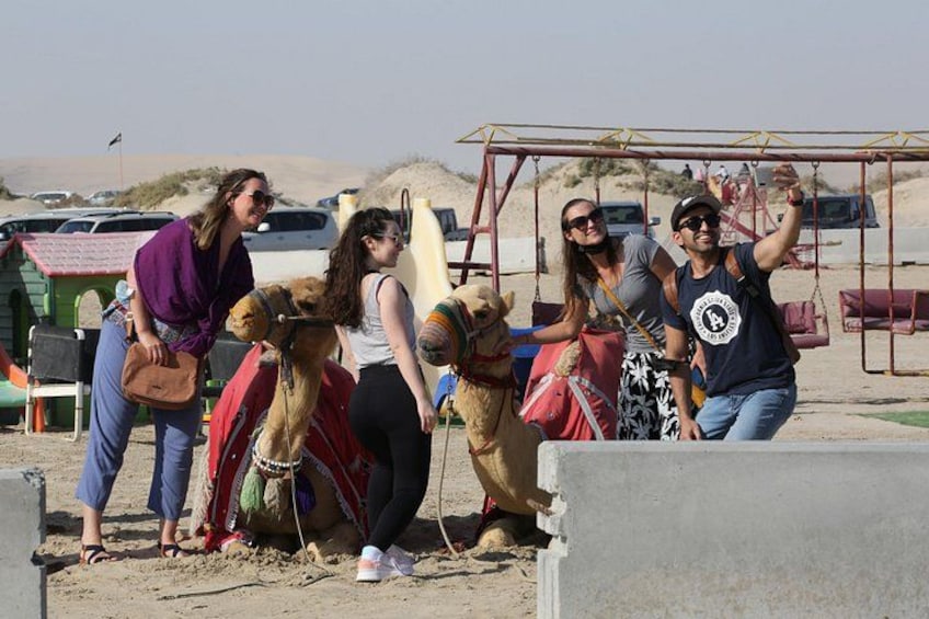 4 Hour Desert Safari, Camel Ride & Inland Sea Beach 3