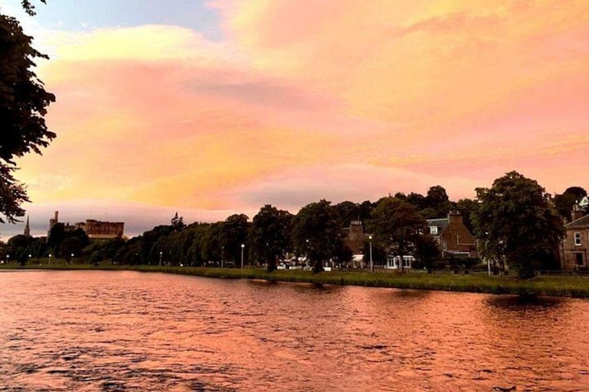 Sunset on the river ness 2