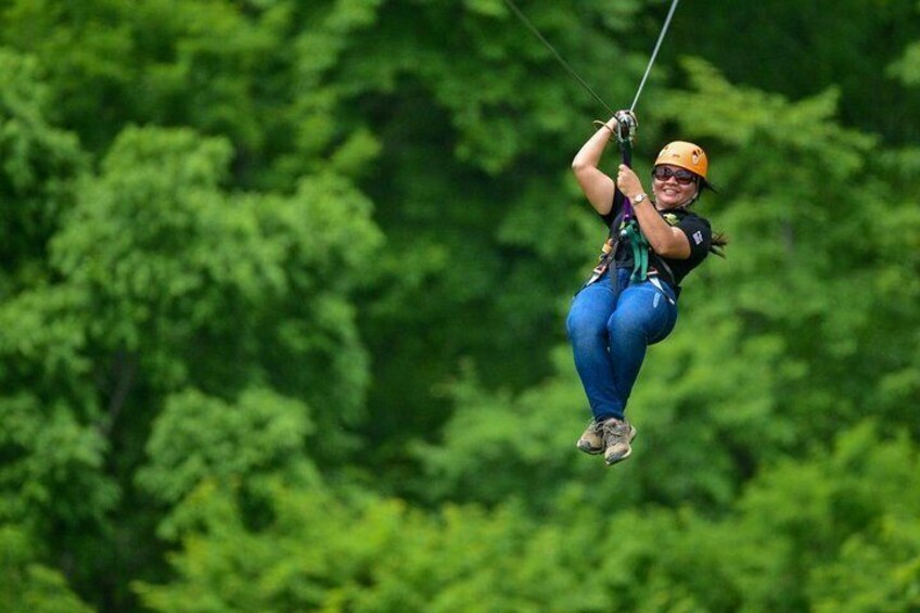 Zipline Canopy Tour & Tortuguero Canal Shore Excursion from Puerto Limon Costa Rica