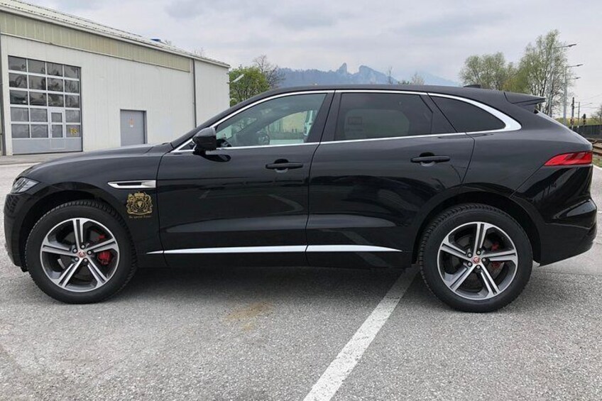 our SUV limousine Jaguar F-Pace