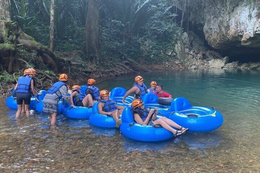 Cave Tubing Paradise And Jungle Zip Lining