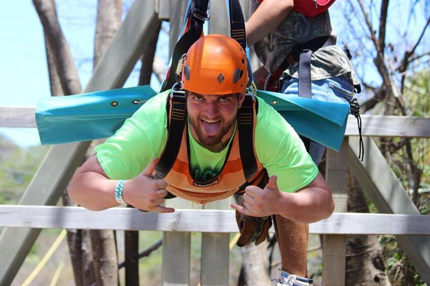 Zuperman Zip 'n Dip Swimming Adventure on Roatan Island, Honduras 5