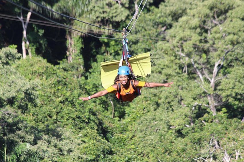 Zuperman Zip 'n Dip Swimming Adventure on Roatan Island, Honduras 2
