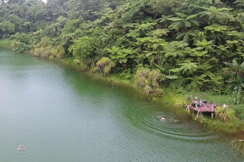 Swimming in a Volcanic Crater Lake 1