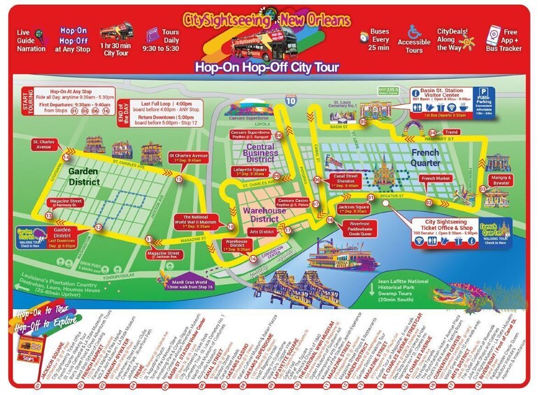 City Sightseeing New Orleans Hop-On Hop-Off Bus Tour & Bookable Extras 3