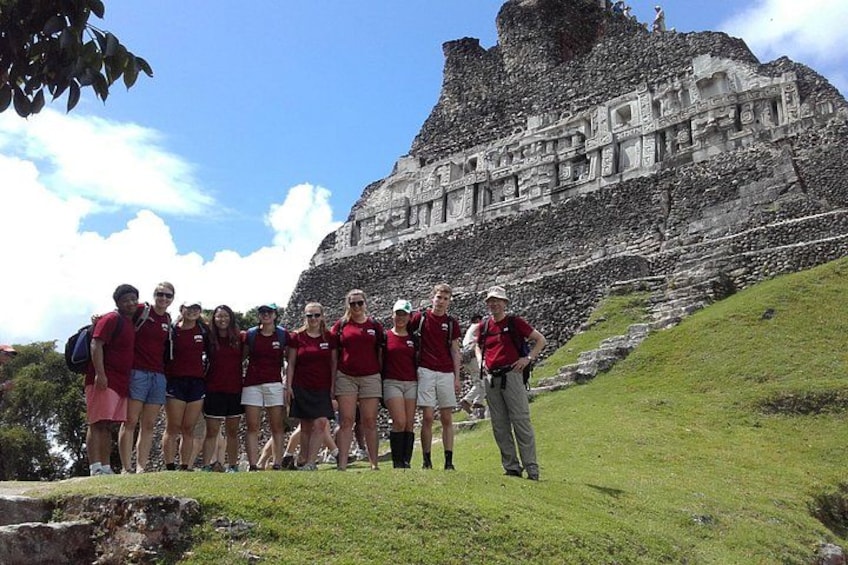 The east frieze on El Castillo 1
