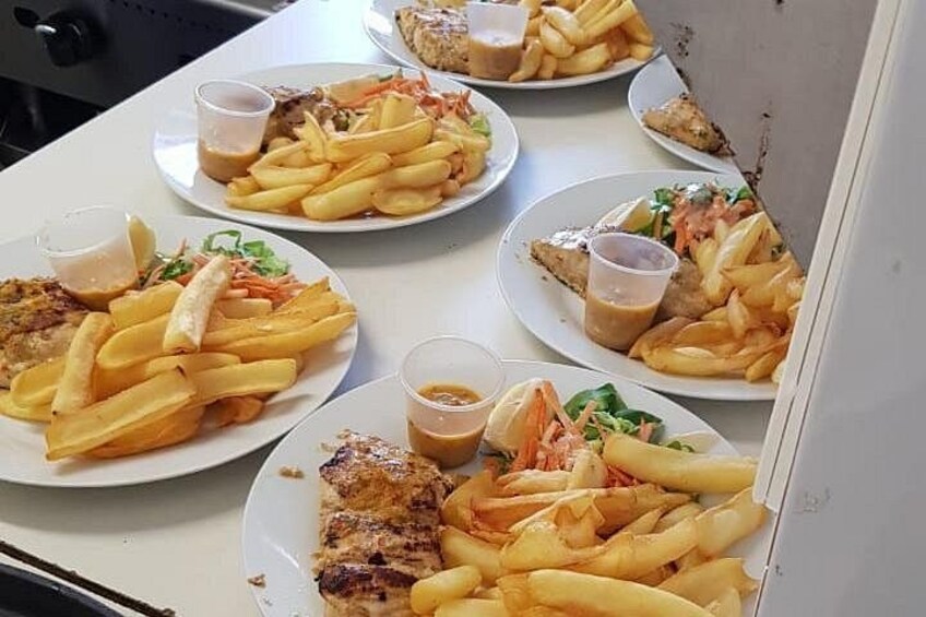 BBQ lunch in a beach restaurant 2
