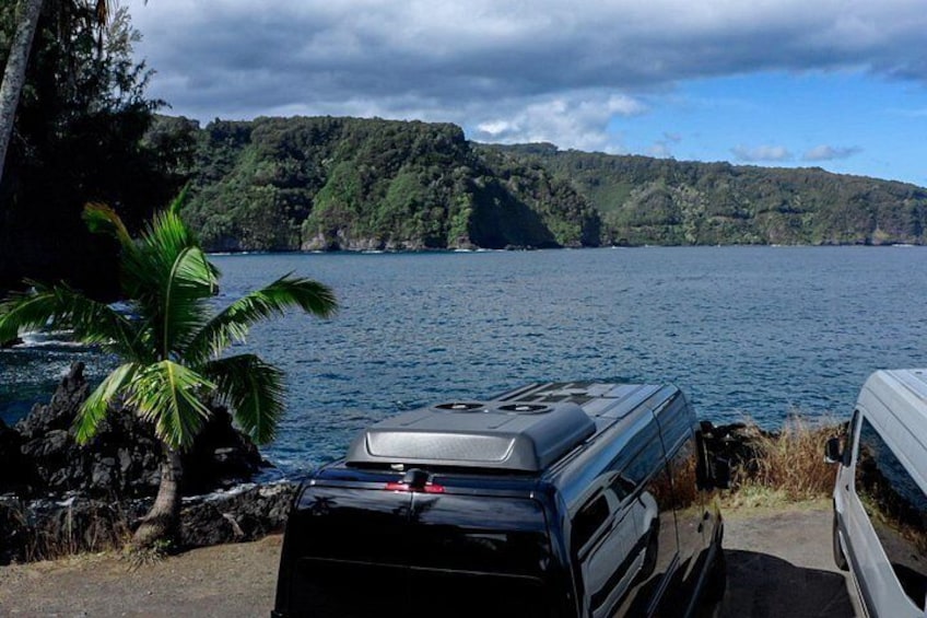 Aloha Eco Adventures - 2024/2025 Mercedes vans on the Road to Hana 2