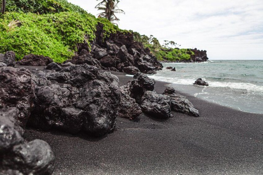 Black Sand Beach on the Road to Hana 3