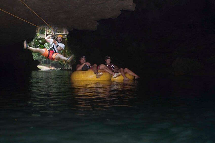 in the cave tubing and zipline 3