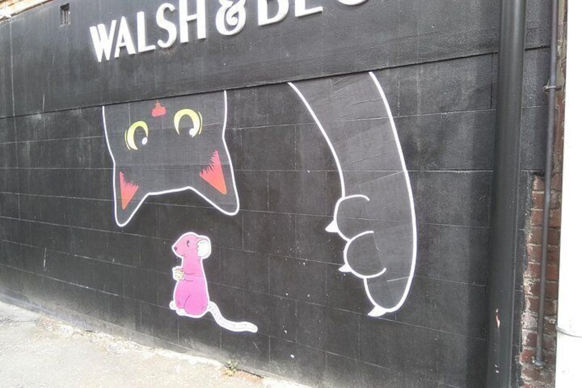 Paste-up, Burlington Street. Street art is a highlight on this walk - and it keeps changing! 3