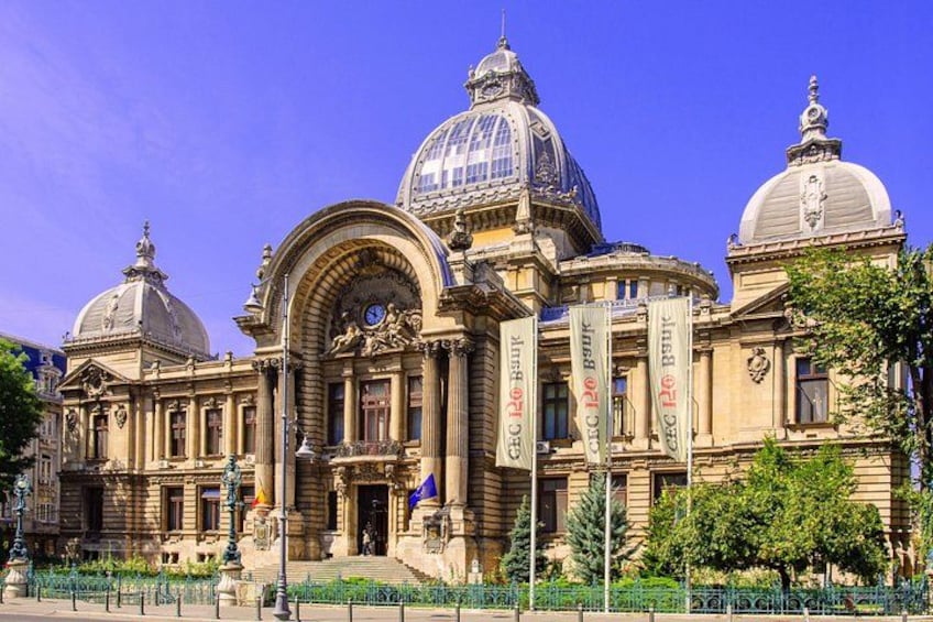 CEC Bank Palace in Bucharest Old Town 2