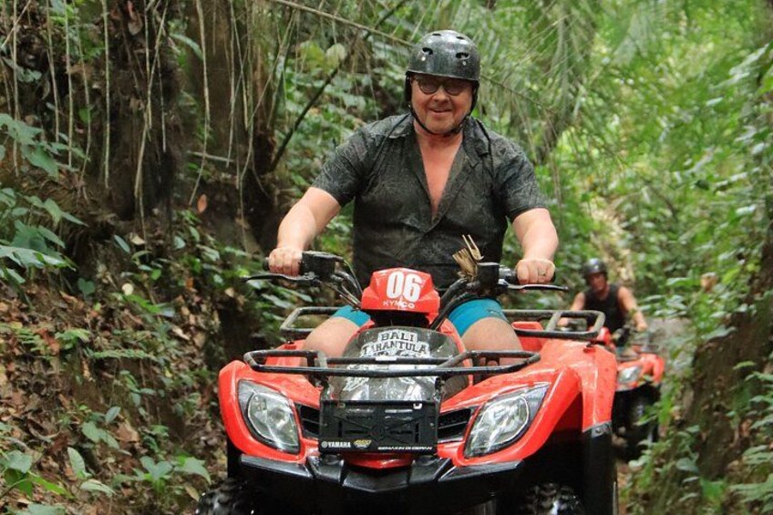 Bali Quad bike ATV passing through Waterfall, Cave & Rice fields 5
