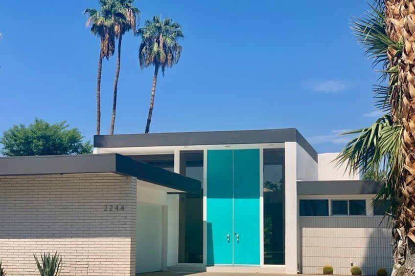 Turquoise doors in Indian Canyons