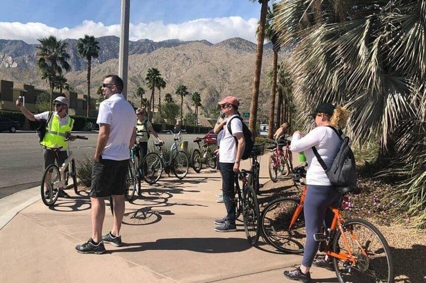 A brief stop for the group in early March 4