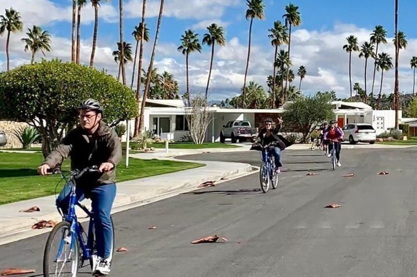 Biking through Canyon View Estates in Indian Canyons