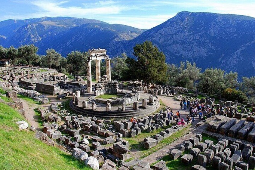 The Temple of Athens Pronea in Delphi