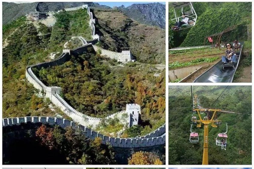 A winding mountain road with a cable car system. 2
