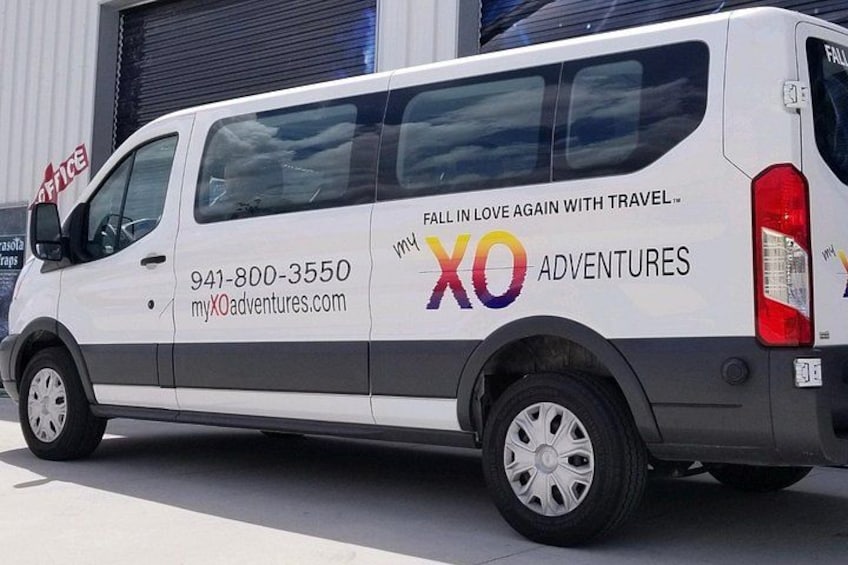 One of our clean, comfortable vans. 2