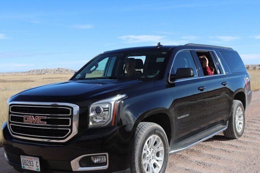 Our sleek, black 4x4 GMC Yukon 2