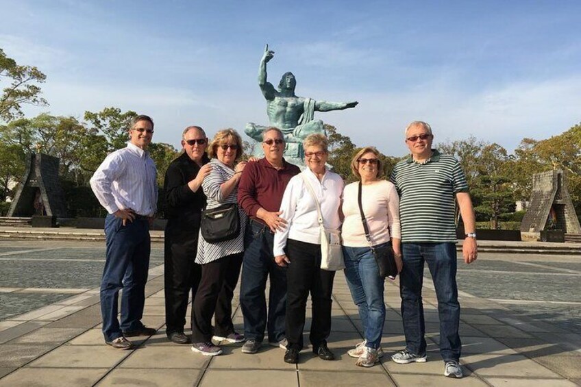 Enjoying Nagasaki as a small and private group.
