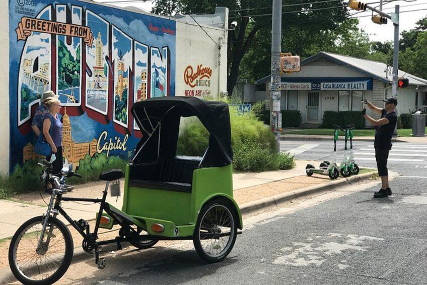 Austin Mural Selfie Tour by Pedicab 3
